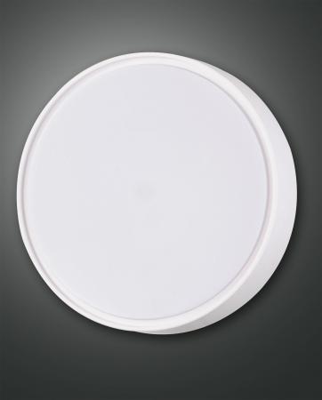 Fabas Luce 3224-65-102 Hatton LED Außen-Wand- und Deckenleuchte Ø300mm 27W IP65 Weiß