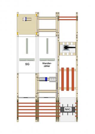 Hager Wa+MeFeld,Univ.N,200A,TN-S,1350x750x160