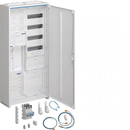 Hager Komplettschrank,uni..Z,1 ZP,BKE-I,OKK,APZ,zRfZ,VT4,1100x550x205mm,16mm²,ES