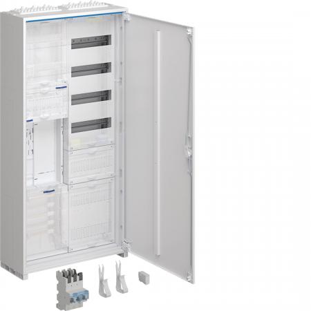 Hager Komplettschrank,univ.Z,1 ZP,BKE-I,APZ,zRfZ,VT4,1100x550x205 mm,16 mm²,SK I