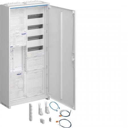 Hager Komplettschrank,univ.Z,1 ZP,BKE-I,APZ,zRfZ,VT4,1100x550x205 mm,16 mm²,ESA,