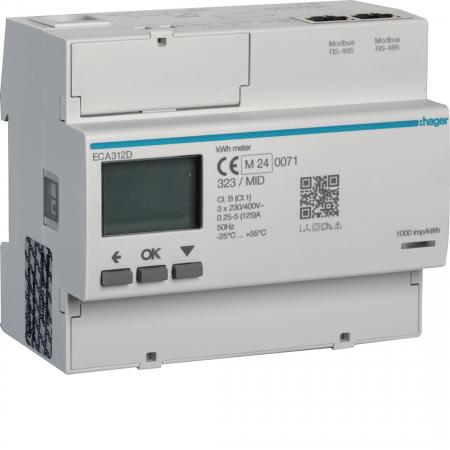 Hager Energiezähler 3ph,direkt 125A,AGARD,MID