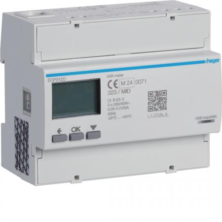 Hager Energiezähler 3ph,direkt 125A, S0, MID