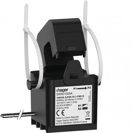 Hager SW SC1 18mm 100/5A 0.2VA Kl.1
