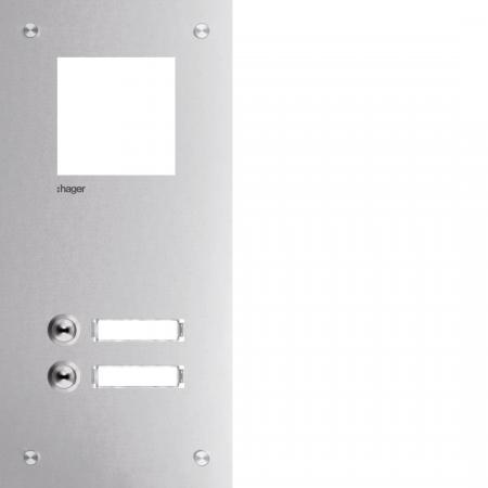 Hager Frontplatte intercom mono 2 Tasten