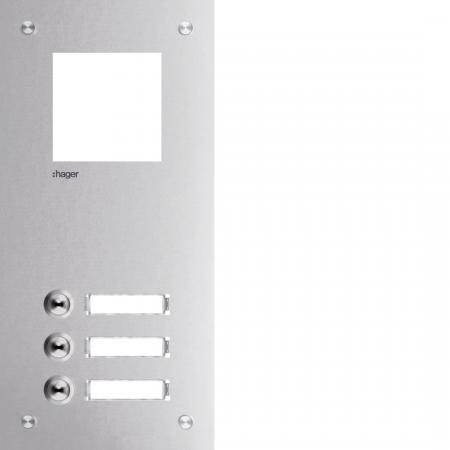 Hager Frontplatte intercom mono 3 Tasten