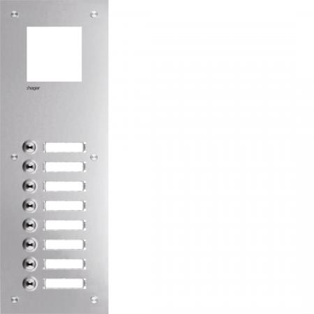 Hager Frontplatte intercom mono 8 Tasten