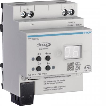 Hager KNX/DALI 2 Gateway, Secure, 1-fach