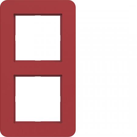 Hager Rahmen 2fach C.8 rot glänzend