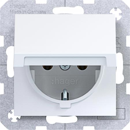 Hager SD SCHUKO KLD Ax/Cx lichtweiß glänzend