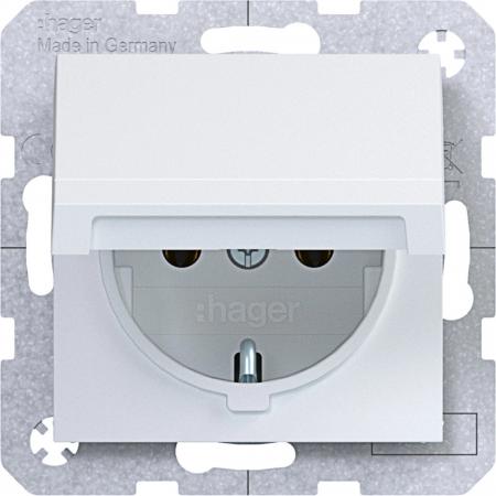 Hager Std. SCHUKO KLD Ax/Cx lichtweiß matt