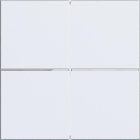 Hager Abdeck. Taster 2f A.x/C.x lweiß m
