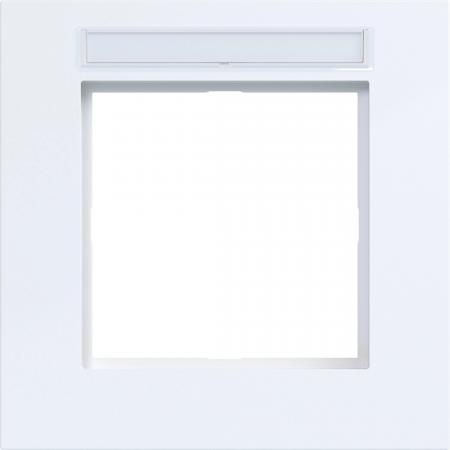 Hager Rahmen 1f. Beschr.feld A.8 lichtweiß gl