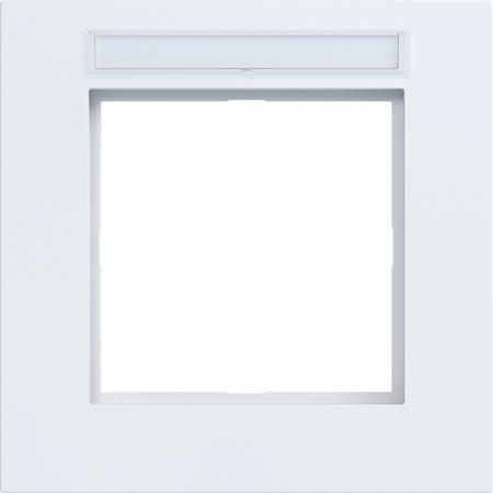 Hager Rahmen 1f. Beschr.feld A.8 lichtweiß mt