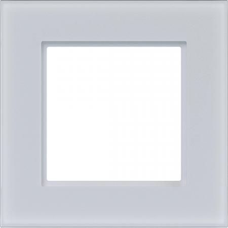 Hager Rahmen 1fach A.8 Glas lichtweiß matt