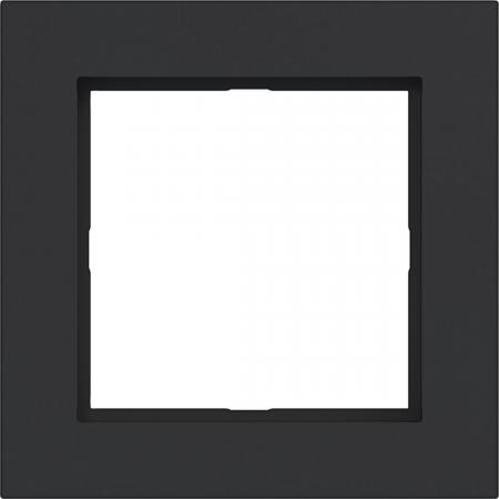 Hager LED-Rahmen 1fach A.1 nachtschwarz matt