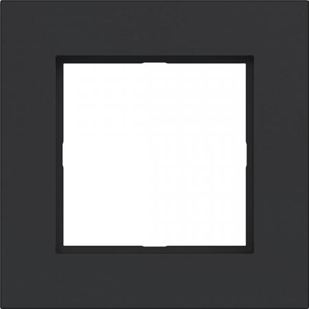 Hager LED-Rahmen 1fach A.8 nachtschwarz matt