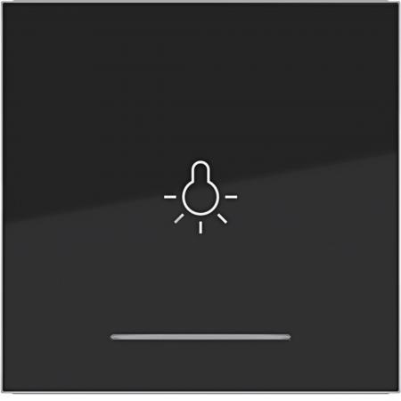 Hager WI 1f Aufdr. Licht Ax/Cx nachtschwarz gl