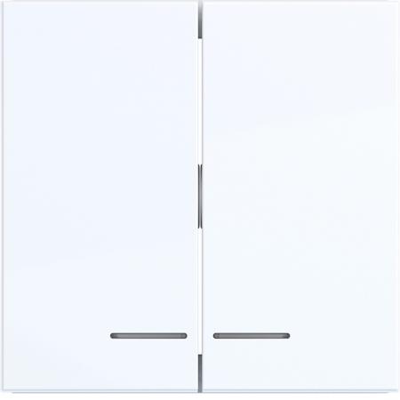 Hager Wippe 2f. kl. Linse Ax/Cx lichtweiß gl