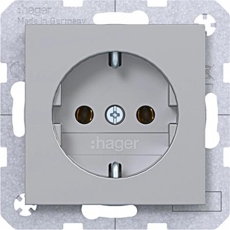 Hager Std. SCHUKO SK Ax/Cx titan met lack