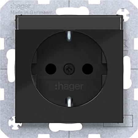 Hager SD SCHUKO BF erh. BS SK Ax/Cx sw gl