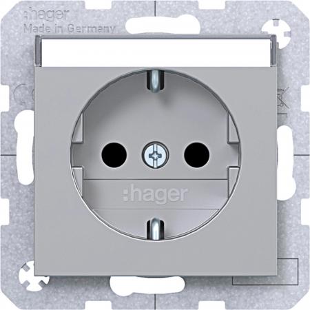 Hager SD SCHUKO BF EHBS Ax/Cx titan met lack