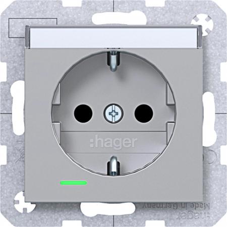 Hager SD SCHUKO LED BF EHBS Ax/Cx titan mt la