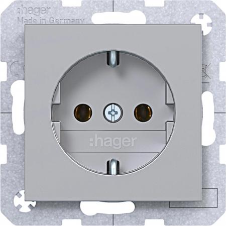 Hager Std. SCHUKO SLKL Ax/Cx titan met lack