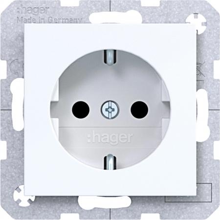 Hager Std. SCHUKO erh. BS SLKL Ax/Cx liweiß gl