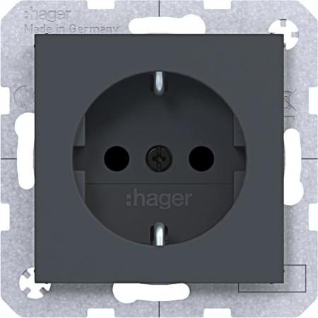 Hager SD SCHUKO erh. BS SLKL Ax/Cx ant mt lack