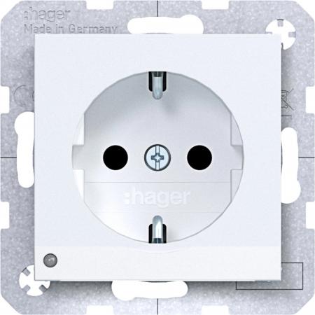 Hager Std. SCHUKO O.-Licht EHBS Ax/Cx liwß mt