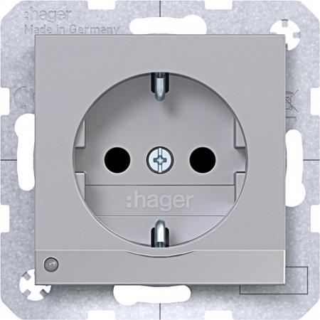 Hager SD SCHUKO O.-Licht EHBS Ax/Cx ta met la