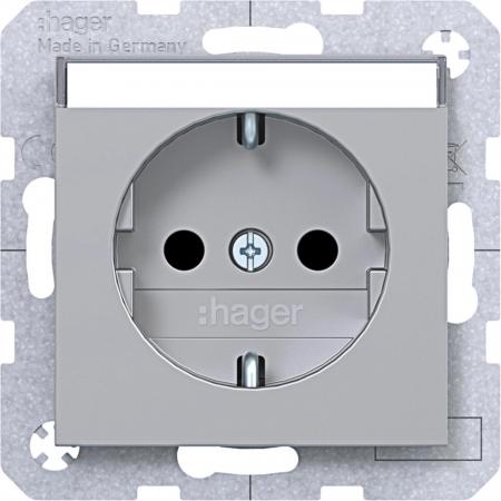 Hager SD SCHUKO BF EHBS Ax/Cx titan met lack
