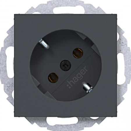 Hager Std. SCHUKO 45° St.-kl. Ax/Cx ant mt la