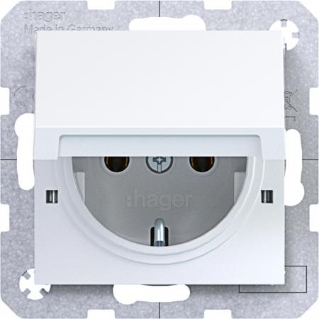 Hager SD SCHUKO KLD arret. SK Ax/Cx liweiß gl