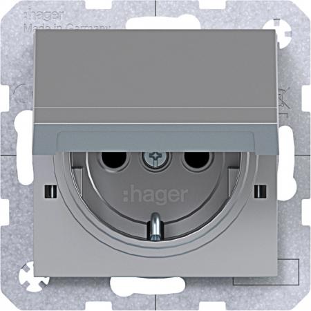 Hager SD SCHUKO KLD EHBS Ax/Cx titan met lack