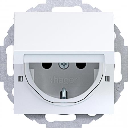 Hager SD SCHUKO KLD EHBS Ax/Cx lichtweiß glänz