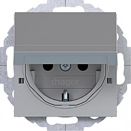 Hager SD SCHUKO KLD EHBS Ax/Cx titan met lack