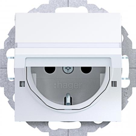 Hager SD SCHUKO KLD BF EHBS Ax/Cx lichtweiß gl