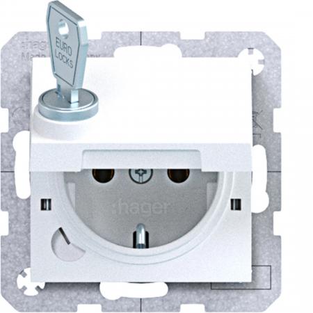 Hager SD SCHUKO KLD Ax/Cx lichtweiß matt