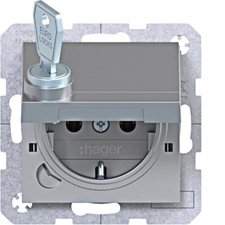 Hager SD SCHUKO KLD Ax/Cx titan matt lack