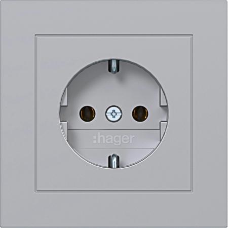 Hager Std. SCHUKO ADP SK A.1 titan met lack