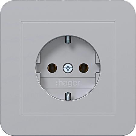 Hager Std. SCHUKO ADP SK C1 titan met lack