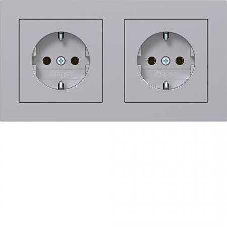 Hager SD SCHUKO 2f m. RA verdr. A.1 tit met
