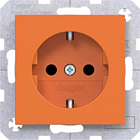 Hager Std. SCHUKO erh. BS SK Ax/Cx orange gl