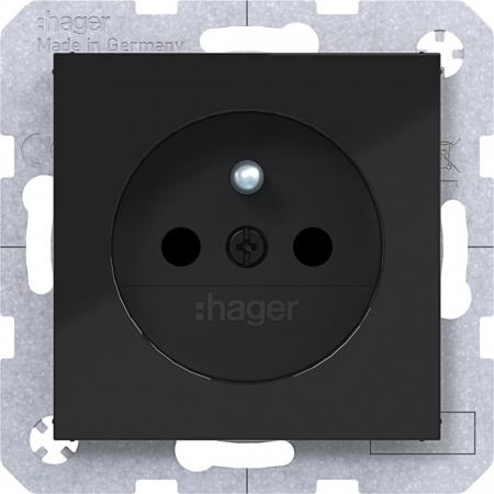 Hager Std. m. Schutzk.st. EHBS Ax/Cx sw gl
