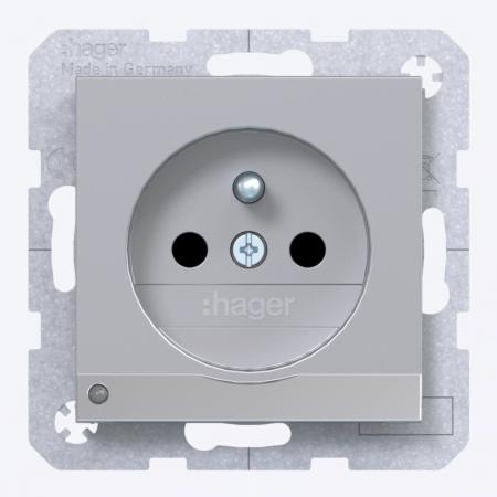 Hager STD SKT LED-O.Li EHBS SLKL Ax/Cx tit met
