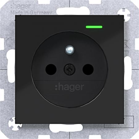Hager SD Sch.kt.st. u. LED EHBS Ax/Cx sw gl