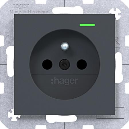 Hager STD SKT K-LED EHBS SLK Ax/Cx ant mt lack