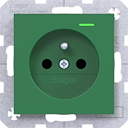 Hager SD Sch.kt.st. u. LED EHBS Ax/Cx grün gl